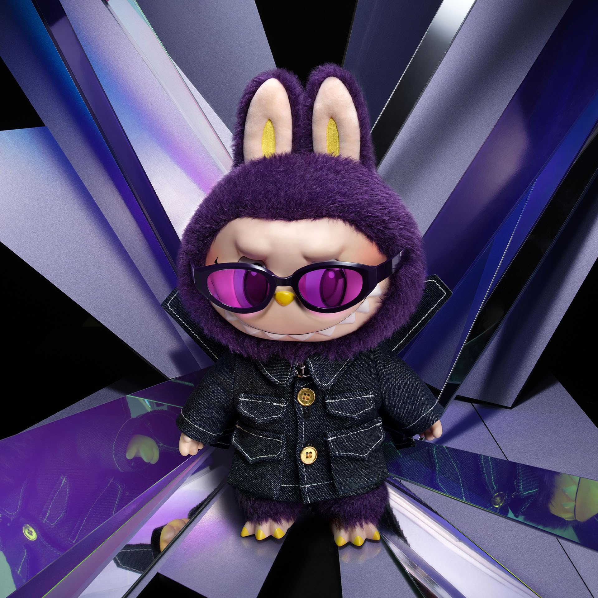 ぬいぐるみ POP MART WINGS OF FANTASY THE MONSTERS POP MART LABUBU × PRONOUNCE WINGS OF FANTASY Plush Doll 38cm